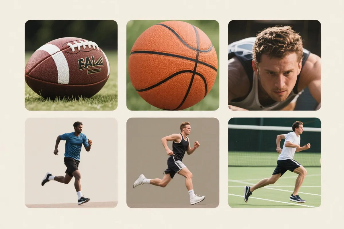 运动拼贴示意图